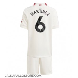 Manchester United Lisandro Martinez #6 Kolmaspaita Lapsille 2023-24 Lyhythihainen (+ shortsit)